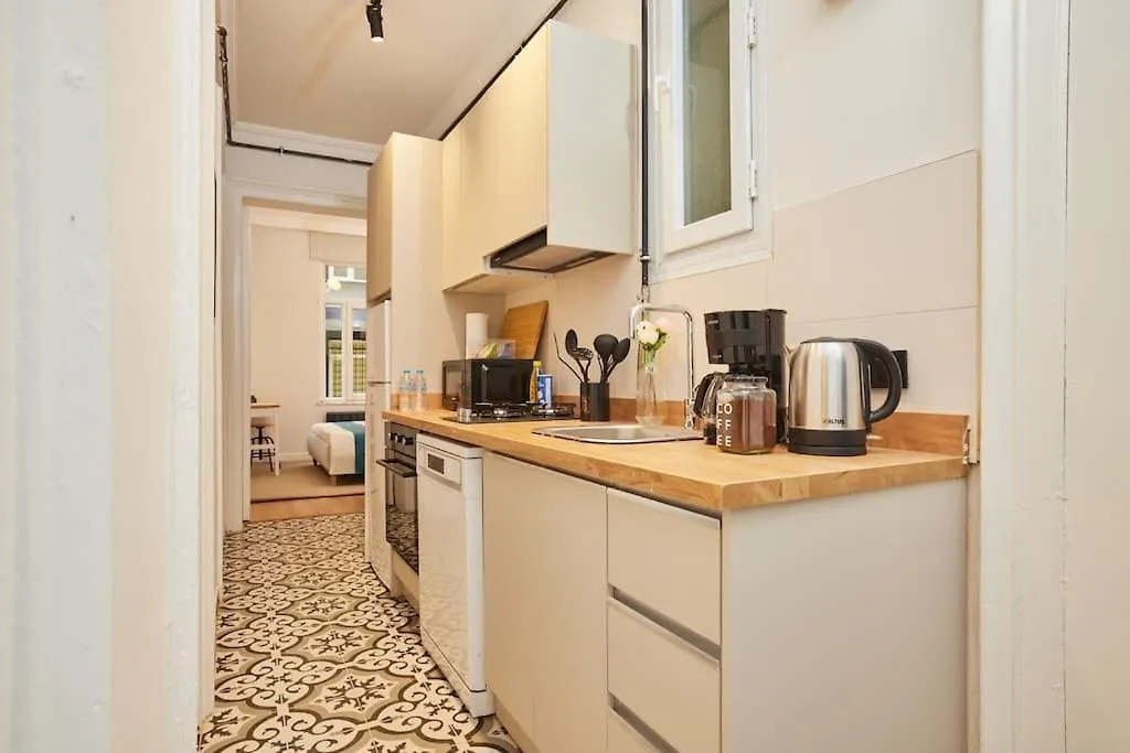 イスタンブールStunning 3Br 2Bath Ac In Center - Santurd4アパートメント アパート イスタンブール